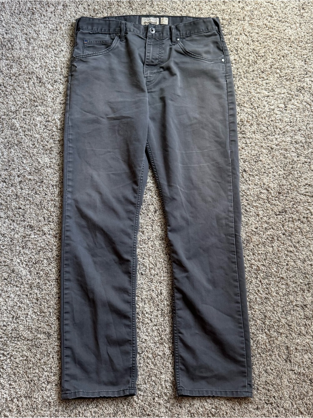 Patagonia Iron Clad Straight Pants Men’s 34x30 Gray Organic Cotton Workwear